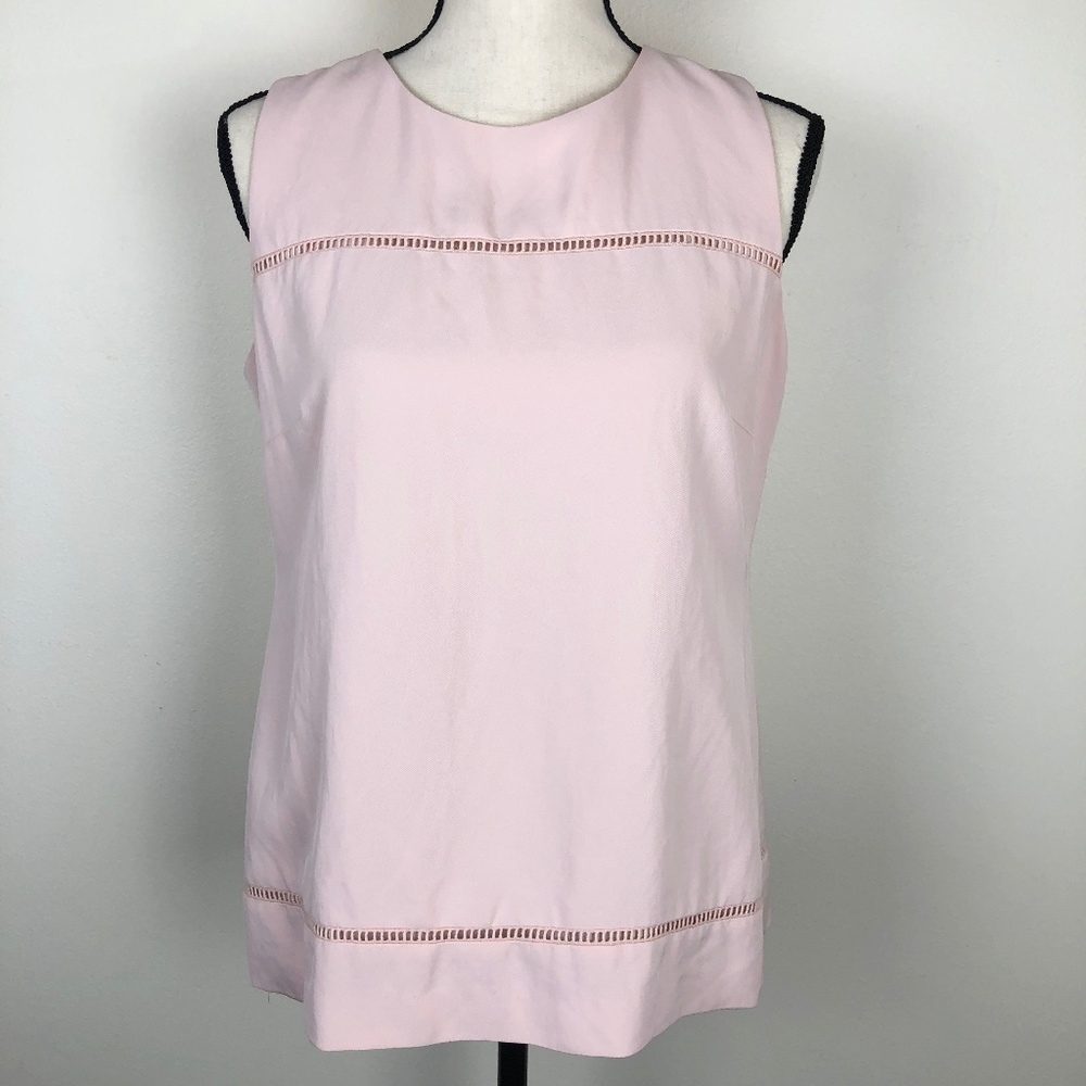 Banana Republic Sleeveless Top Blush Embroidered